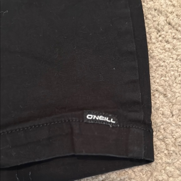 O'Neill Black Flat Front Shorts Casual Style - Picture 2 of 5
